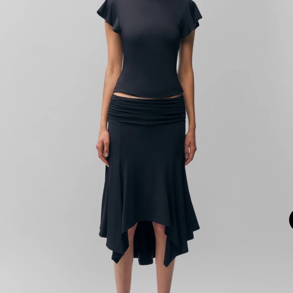 Danielle Guizio Soffiano Skirt